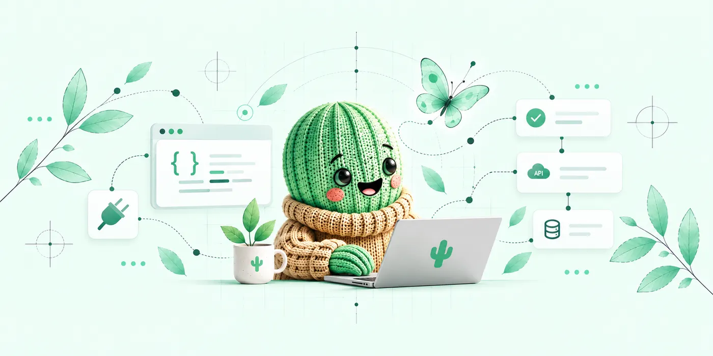 Illustration af et API-kald fra en integration til Hours med en kvittering tilbage